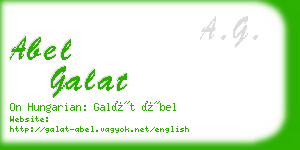 abel galat business card